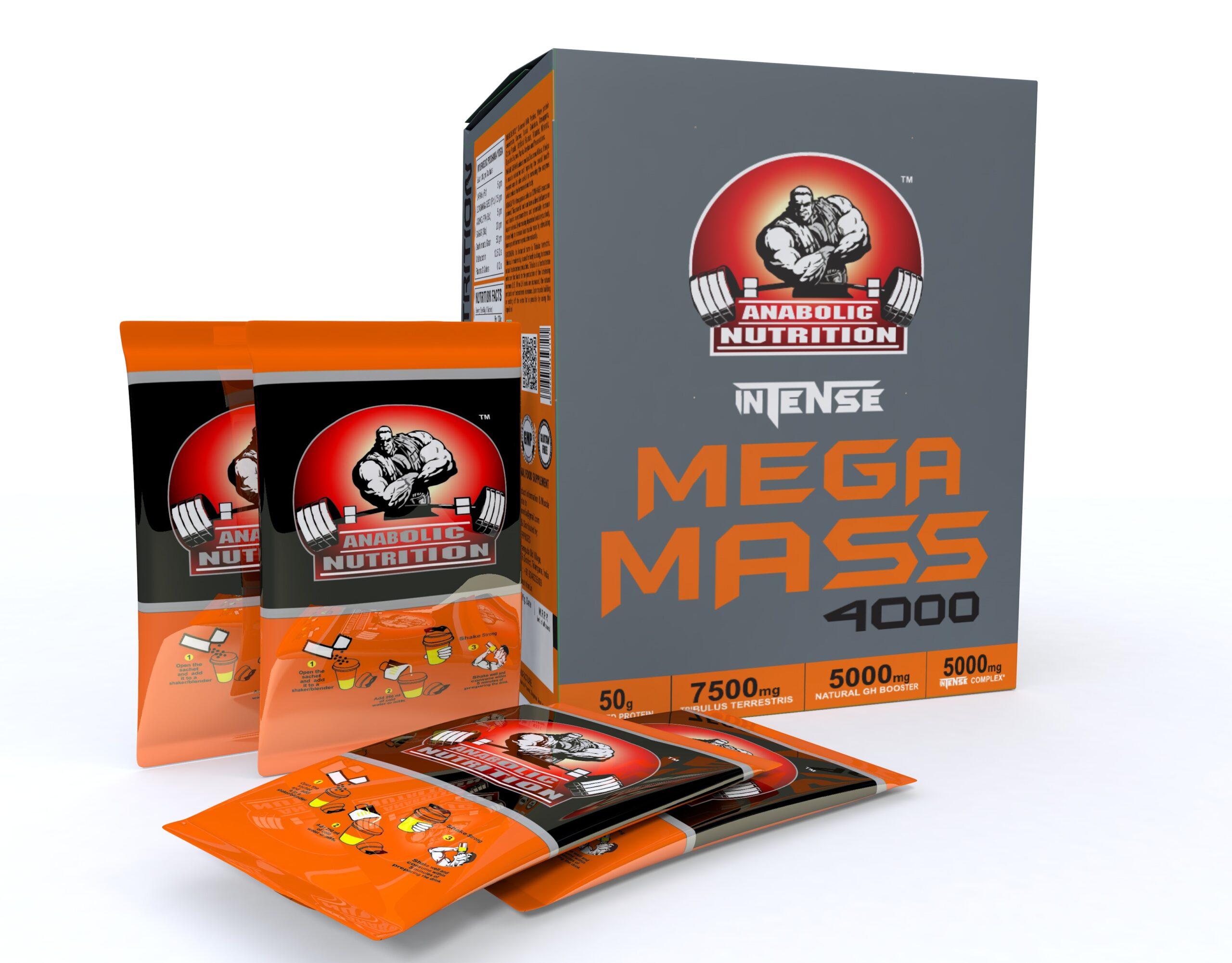 Intense Mega Mass 4000, Whey Protein Isolate and Concenterate